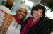 Two women smiling