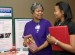 women at health expo
