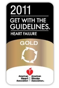 2011 Get With the Guidelines Gold Heart Failure award icon