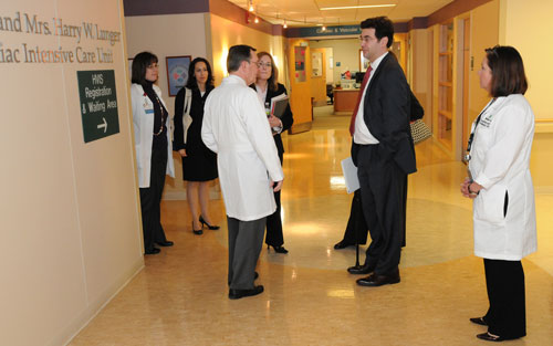 Jonathan Blum visiting Christiana Hospital