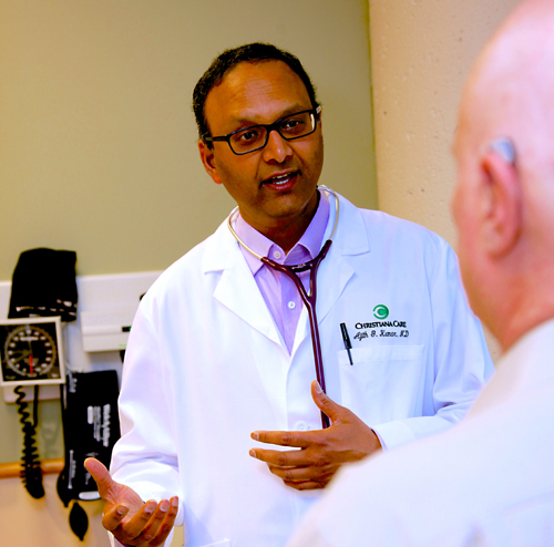 Ajith Kumar, M.D., is one of several physicians from Christiana Care Cardiology Consultants who spend one or more days a week at a Christiana Care primary practice location to help make access to cardiology easier for patients.