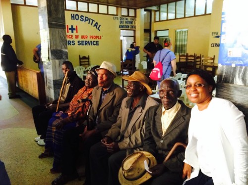 Patients wait to receive care at a hospital in Kenya, where a medical mission from Delaware spent two weeks providing care.