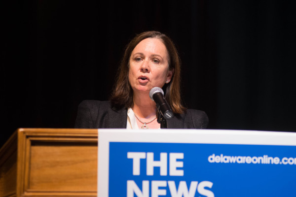 Janice Nevin, M.D., chief medical officer at Christiana Care, emphasized the value of community partnerships in solving Delaware's heroin crisis. 