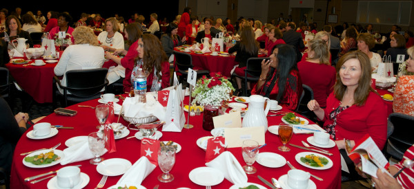 The color red was everywhere at the John H. Ammon Medical Education Center for the Go Red for Women annual event.