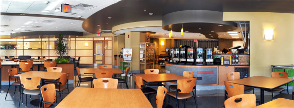 Au Bon Pain at the Blue Granite Cafe offers delicious, fresh food in a sophisticated, cheerful atmosphere.