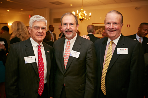 Terry Strine, founder and chairman of Leadership Delaware; Robert J. Laskowski, M.D., MBA, president and CEO of Christiana Care; and Fred Sears, president and CEO of the Delaware Community Foundation.
