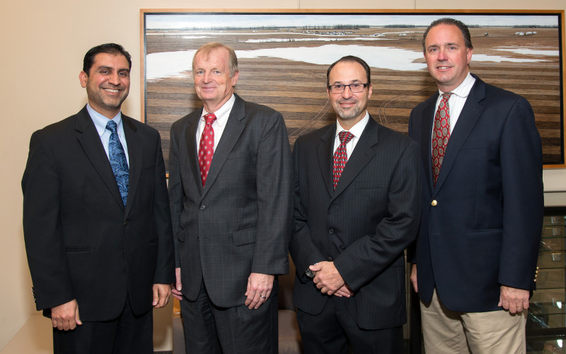 Doctors' Qureshi, Schickler, Sarter and Pennington at the inaugural HVIS Conference