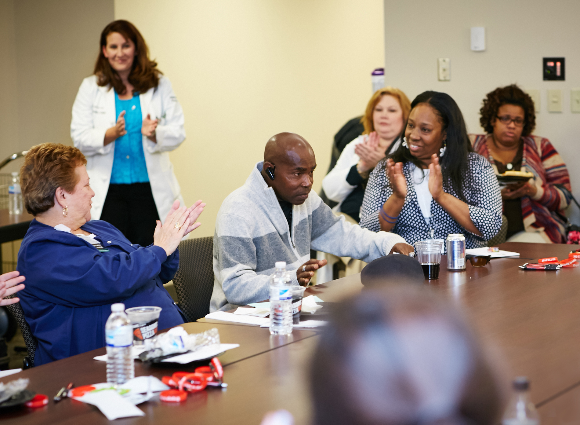 Staff and patients celebrate successes at Recovery Roundtable.