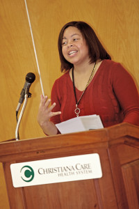 Lanae Ampersand, LCSW, CPS, senior program manager and coordinator at the William Penn High School-based Wellness Center.