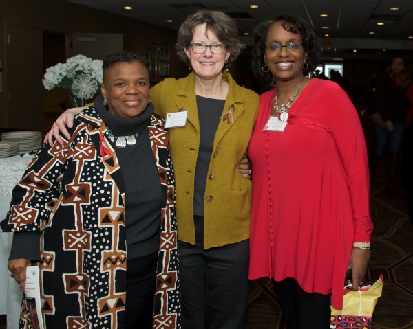 Dr. Pernessa Seele, immunologist, public health advocate and founder and CEO of the nonprofit organization The Balm In Gilead Inc., Lisa Phillips, M.D., and Renee Bauman, RN, founder of Beautiful Gate.