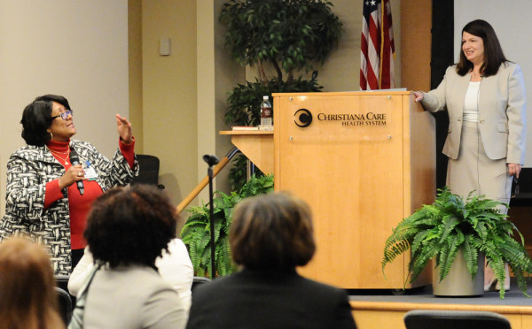 Christiana Care colleagues engaged in a rich discussion about women’s opportunities and obstacles in the workplace.