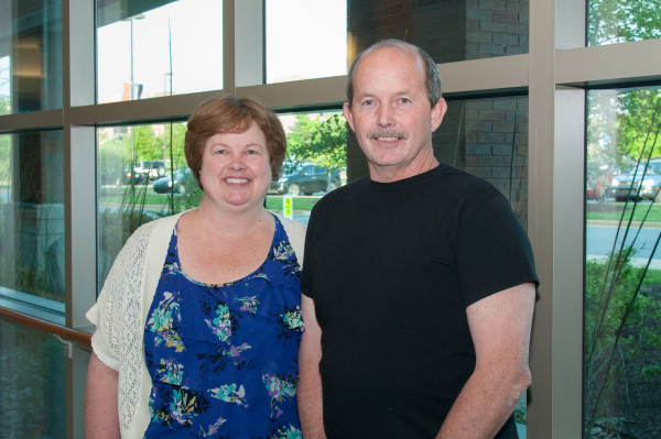 Siblings Jeanna Chubbs and Ed Cluesman received free skin cancer screenings during a May screening and education event at the Helen F. Graham Cancer Center & Research Institute.