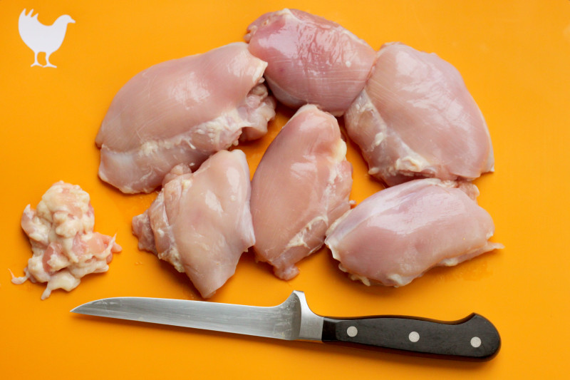 boneless skinless chicken thighs, trimmed of excess fat