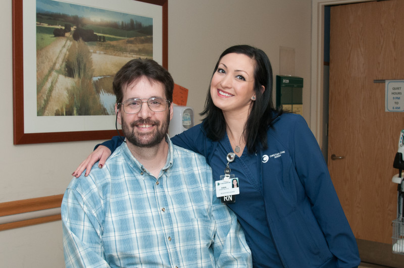 “Dana has just done a terrific all-around job working with me, my family and physicians," said Michael Tucker, who nominated Stanitski for a DAISY Award after his stay at Christiana Hospital.