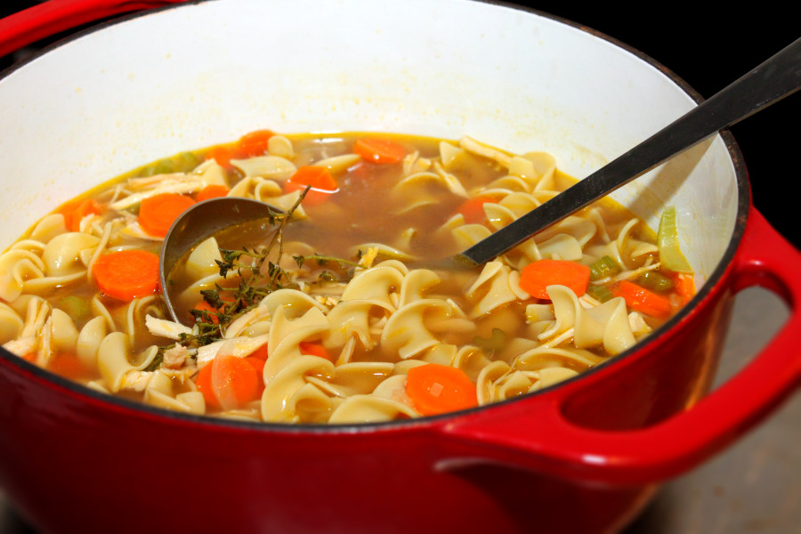 Soothe mind and body with this hearty, homemade turkey noodle soup ...