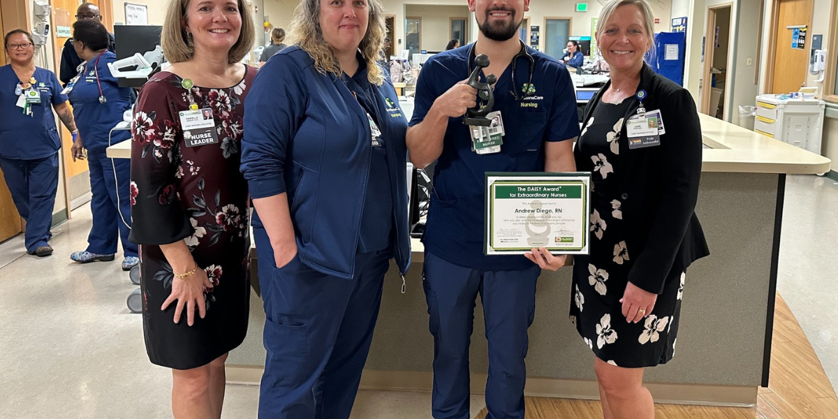 Andrew Diego Honored With DAISY Award for Extraordinary Nurses