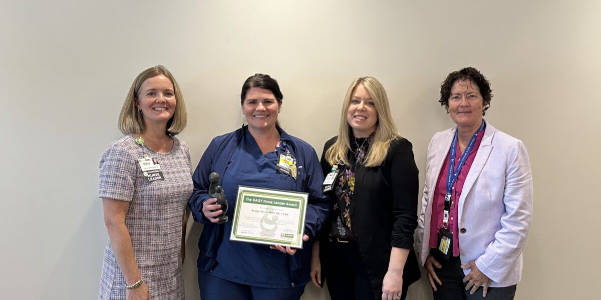Bridget Ryan Honored With DAISY Leader Award for Extraordinary Nurses