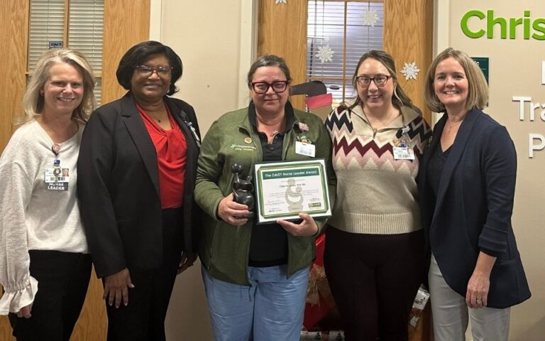 Clare Shumate Honored With DAISY Leader Award for Extraordinary Nurses